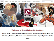 Tablet Screenshot of adept-industrial.com.au